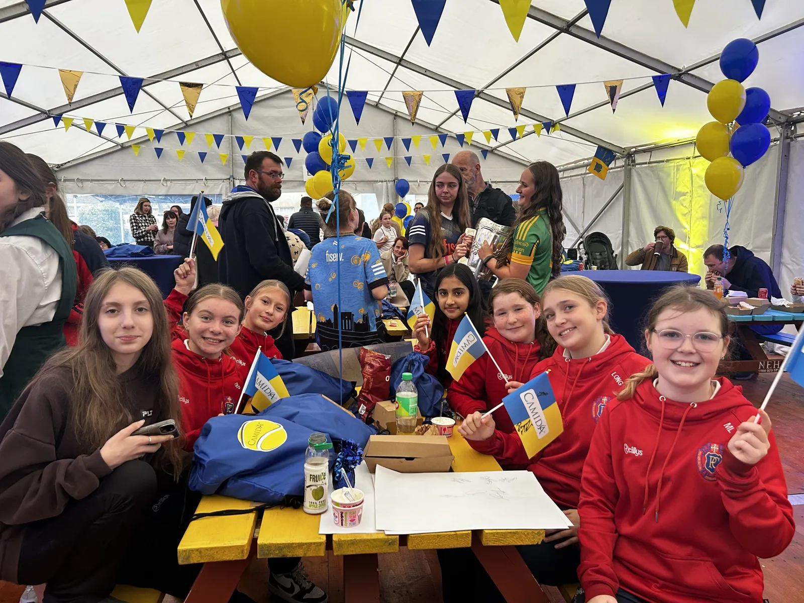 Pupils of Presentation Primary School at Camida's Liam McCarthy Cup Event