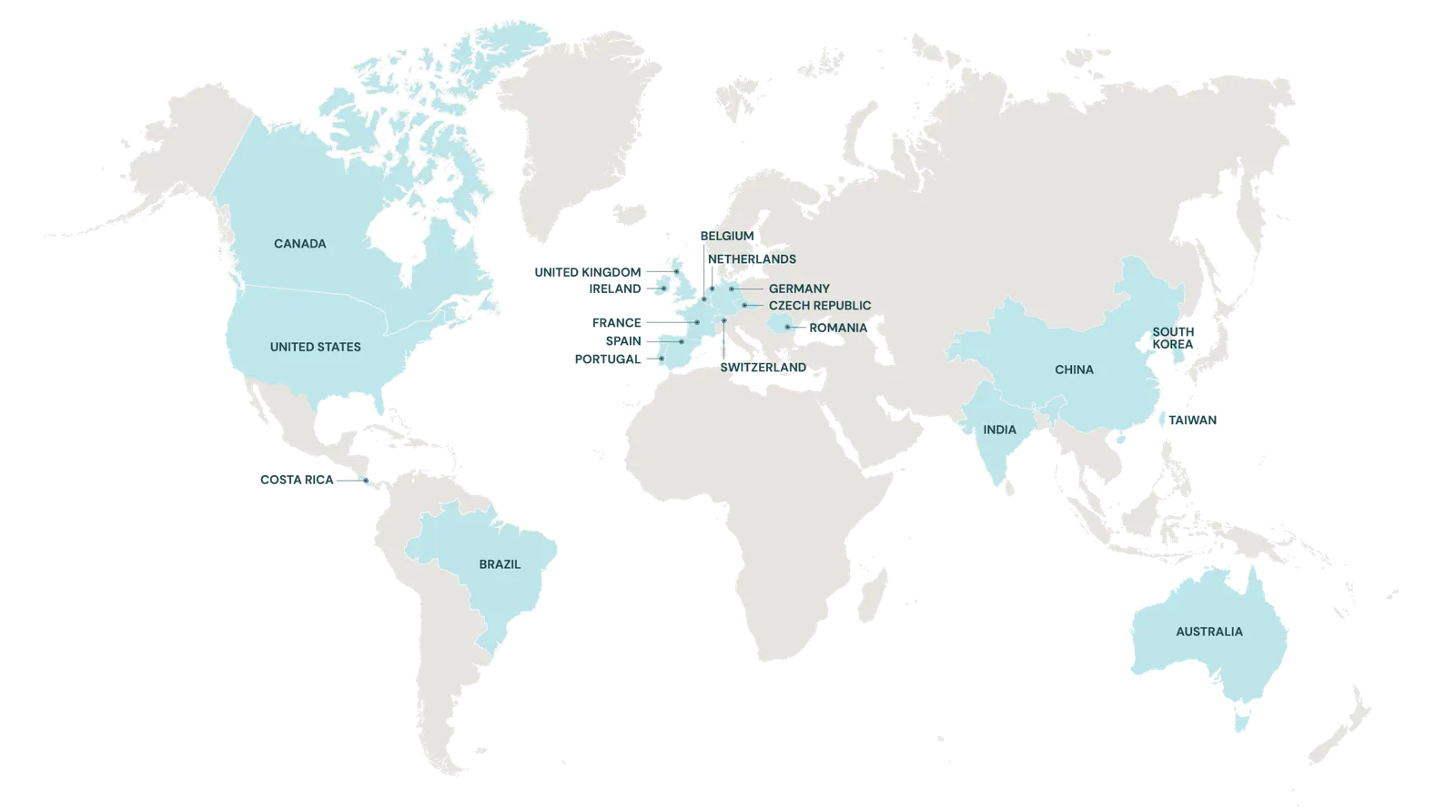 World Map for INDIS Group