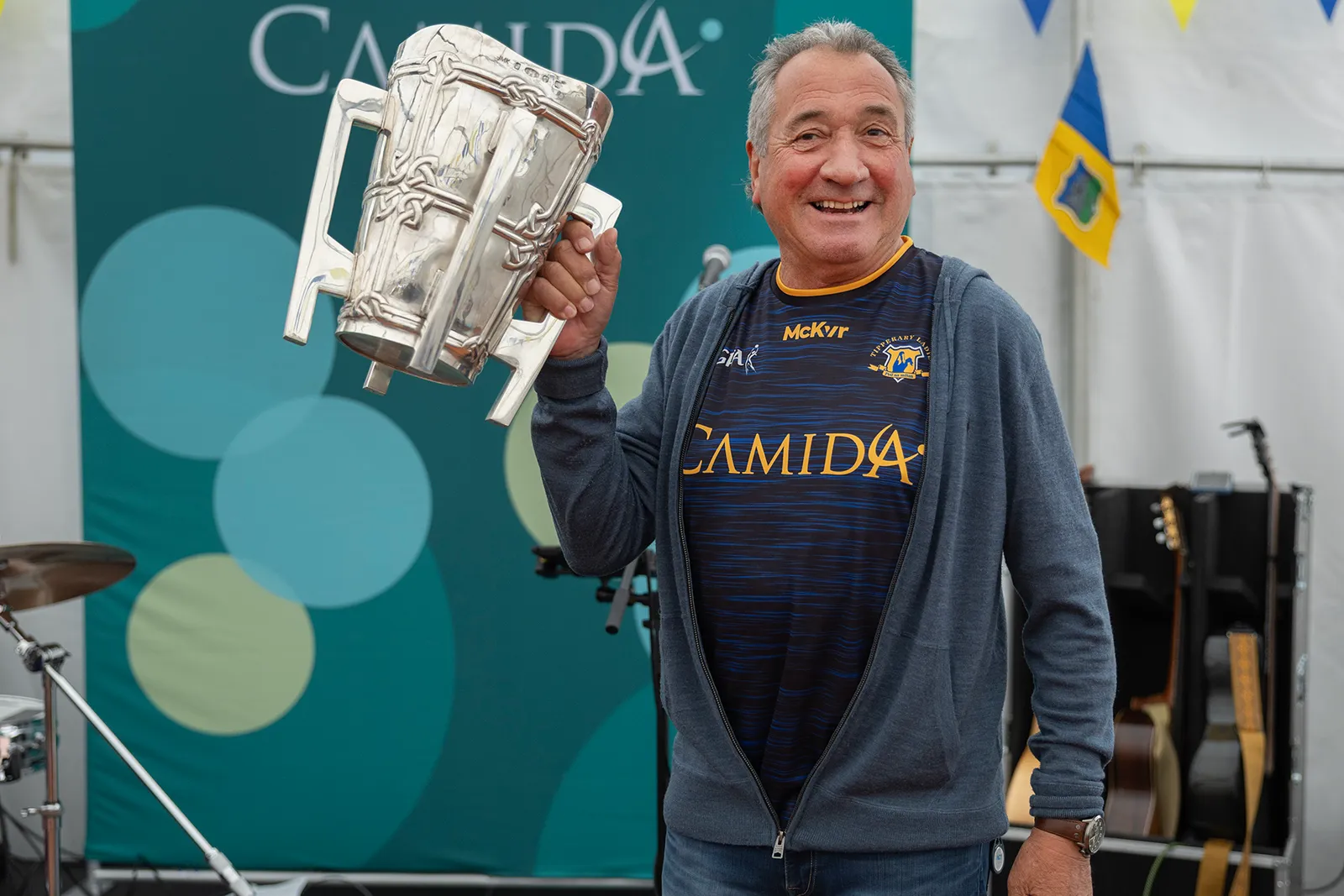 David Anchell with Liam McCarthy Cup